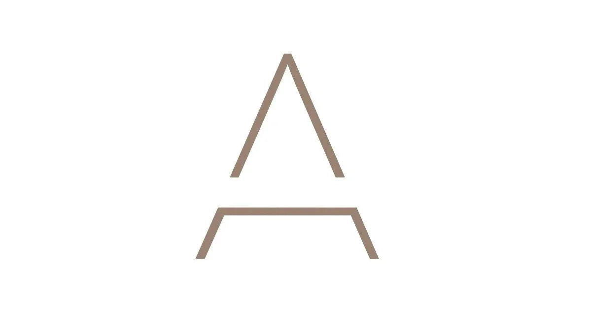 Minimalist taupe letter 'A' logo on white background. Come see us at Awaken, Franklin, Tennessee